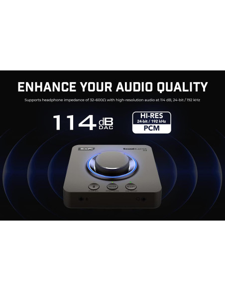 DAC USB Externo Creative Sound Blaster X4 7.1 Multicanal DAC USB Externo Creative Sound Blaster X4 7.1 Multicanal