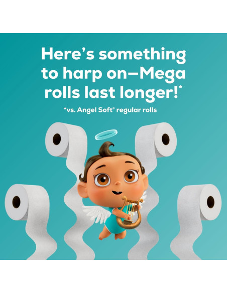 Papel Higiénico Angel Soft 48 Rollos Mega 320 Hojas 2 Capas Papel Higiénico Angel Soft 48 Rollos Mega 320 Hojas 2 Capas