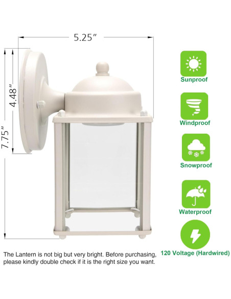 Lámpara de Pared LED Exterior LIT-PaTH 3000K 9.5W 800 Lúmenes - 2 Paquete Lámpara de Pared LED Exterior LIT-PaTH 3000K 9.5W 800 Lúmenes - 2 Paquete