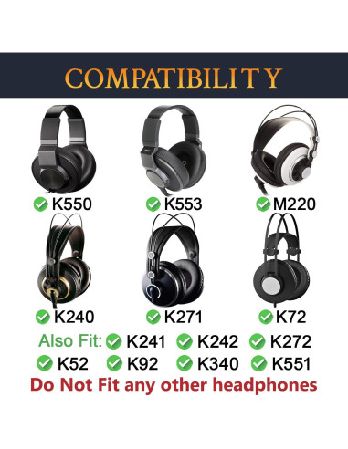 Almohadillas de Gel Refrigerante SOULWIT para Auriculares AKG