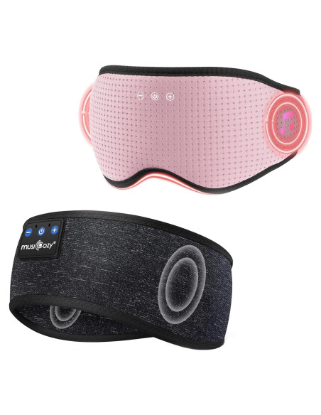 MUSICOZY Auriculares Bluetooth para Dormir con Máscara 3D MUSICOZY Auriculares Bluetooth para Dormir con Máscara 3D