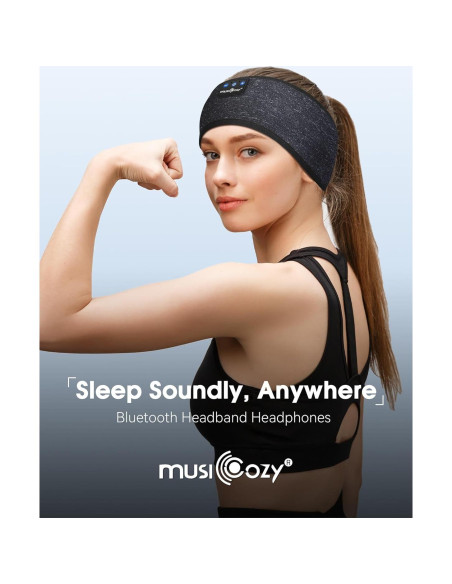 MUSICOZY Auriculares Bluetooth para Dormir con Máscara 3D MUSICOZY Auriculares Bluetooth para Dormir con Máscara 3D