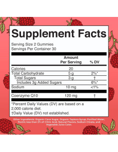 Gomas de CoQ10 MaryRuth | 120 mg | Veganas | 60 Unidades 2