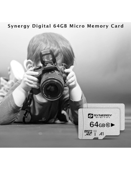 Tarjeta Micro SDXC 64GB Synergy Digital UHS-I Clase 10 - Paquete de 2 Tarjeta Micro SDXC 64GB Synergy Digital UHS-I Clase 10 - Paquete de 2