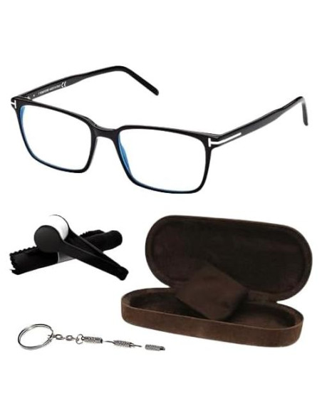 Gafas de Sol Tom Ford FT5802-B Rectangulares con Kit eSHADES Gafas de Sol Tom Ford FT5802-B Rectangulares con Kit eSHADES
