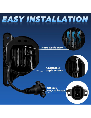 Luces Antiniebla LED YUDE para Jeep Wrangler JK JL 2013-2024