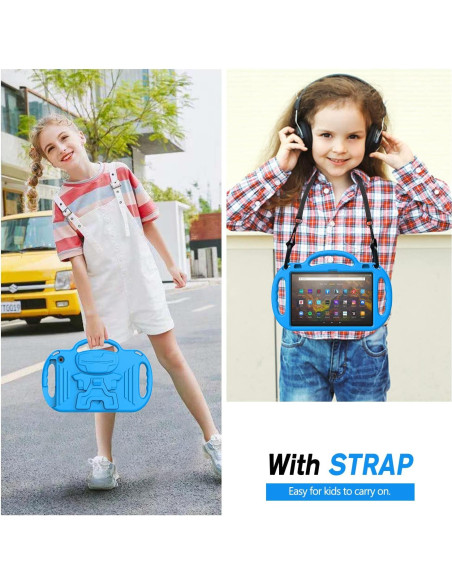 Funda AVAWO para Niños Fire HD 10/10 Plus 2023/2021 Azul Funda AVAWO para Niños Fire HD 10/10 Plus 2023/2021 Azul