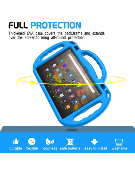 Funda AVAWO para Niños Fire HD 10/10 Plus 2023/2021 Azul Funda AVAWO para Niños Fire HD 10/10 Plus 2023/2021 Azul
