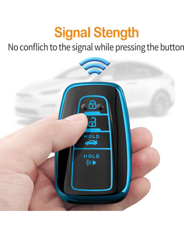 Funda de Llave Sindeda para Toyota RAV4 Camry Corolla Azul
