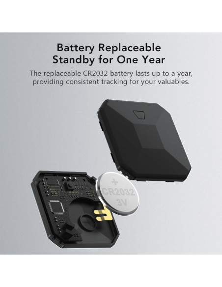 Localizador Bluetooth JianHan JH-Finder-B02 Negro Paquete de 4 Localizador Bluetooth JianHan JH-Finder-B02 Negro Paquete de 4