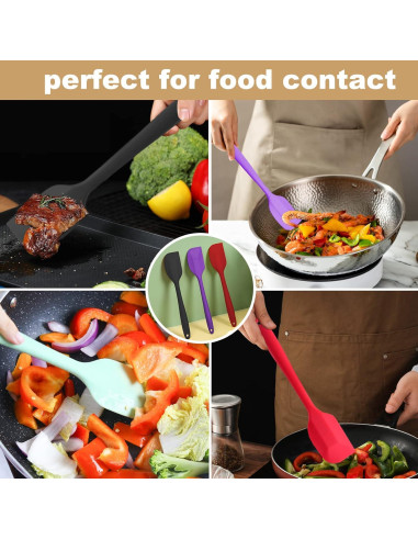 Juego de Espátulas de Silicona Kitchen GIMS 6 Piezas 21.6 cm