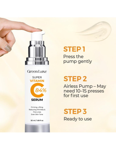 Sérum de Vitamina C Green Luxe 49.9 ml - Hidratante Antienvejecimiento