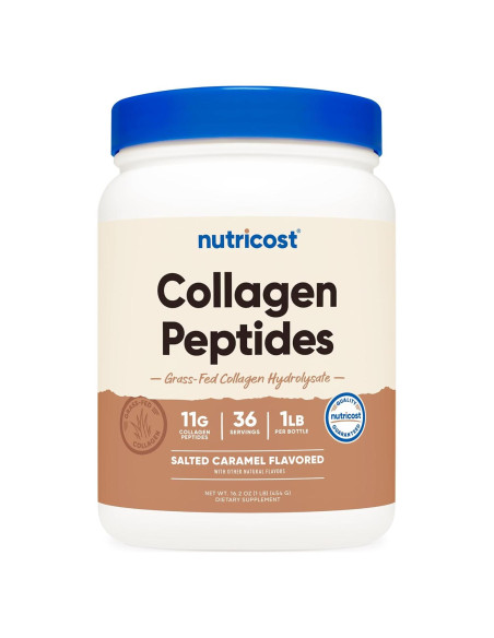 Polvo de Colágeno Hidrolizado Nutricost 454g Sabor Caramelo Salado Polvo de Colágeno Hidrolizado Nutricost 454g Sabor Caramelo Salado