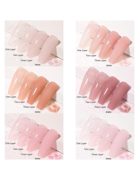 Kit de Esmalte de Uñas Vishine UV LED 40W - 6 Colores Gel Kit de Esmalte de Uñas Vishine UV LED 40W - 6 Colores Gel