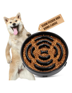 Tazón Antiahogo Grande WHIPPY Comedero Lento para Perros