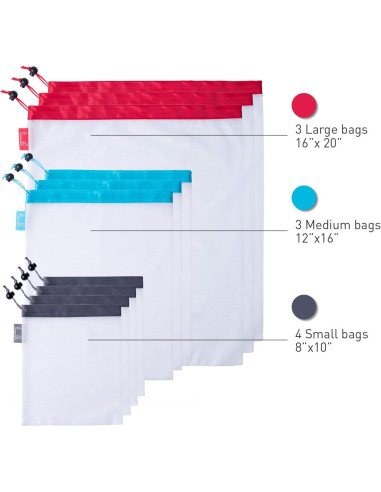 Bolsas Reutilizables StarPack - Set de 10 Malla Ecológicas