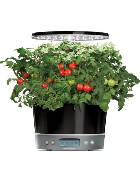 AeroGarden Harvest Elite 360 Jardín Hidropónico Interior Platino AeroGarden Harvest Elite 360 Jardín Hidropónico Interior Platino