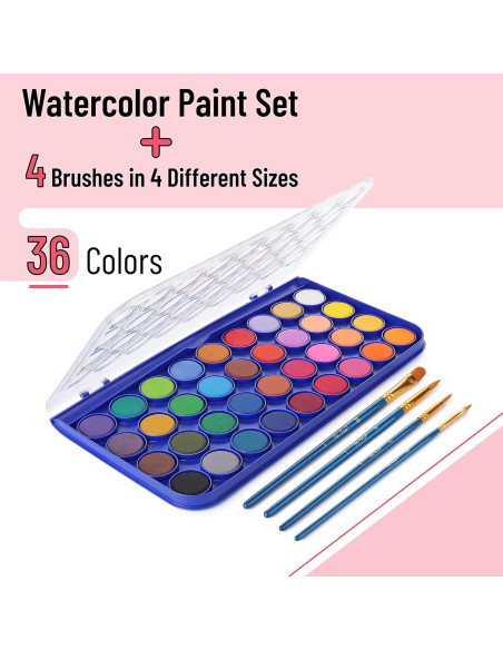 Set de Pintura Acuarela Mr. Pen 40 Piezas No Tóxicas Set de Pintura Acuarela Mr. Pen 40 Piezas No Tóxicas