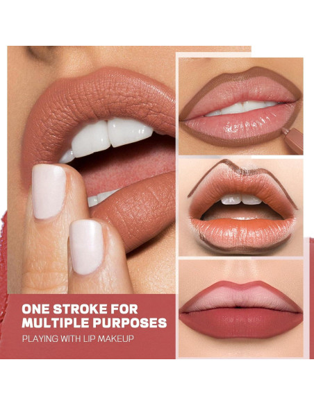 Juego de Lápices para Labios Mate Espoce Makeup - 12 Piezas Juego de Lápices para Labios Mate Espoce Makeup - 12 Piezas