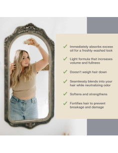 Champú Seco The Earthling Co. 74 g - Voluminizador Natural para Cabello Oscuro 2