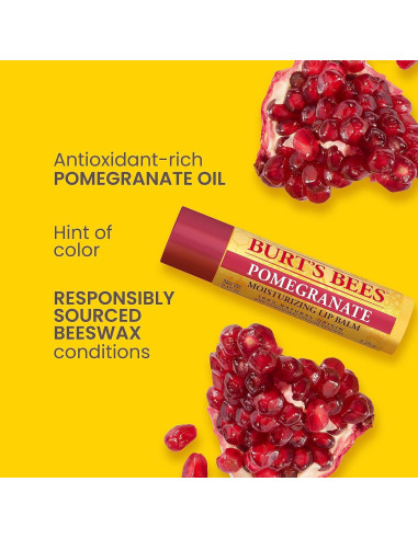 Bálsamo Labial Burt's Bees Pack 6 Tubos Hidratantes Natural
