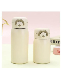 Botella de Agua Mini LFRNZS 473ml Acero Inoxidable Beige