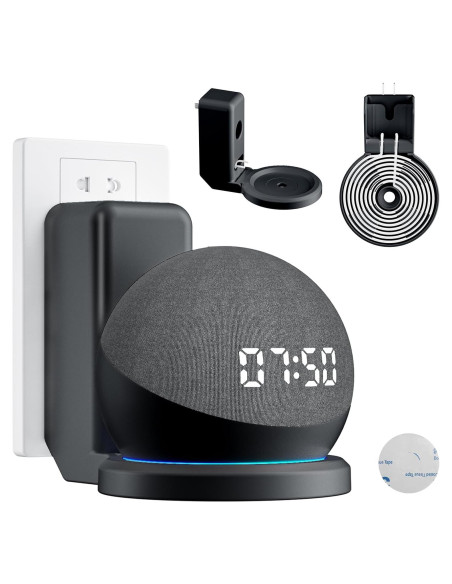 Soporte de Montaje en Pared AFGHOA para Echo Dot 5ta/4ta Gen - Negro Soporte de Montaje en Pared AFGHOA para Echo Dot 5ta/4ta Gen - Negro