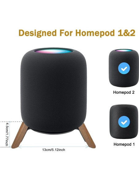 Soporte de trípode de madera para HomePod 1 y 2 - Taojavin Soporte de trípode de madera para HomePod 1 y 2 - Taojavin