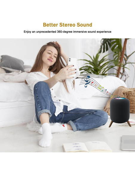 Soporte de trípode de madera para HomePod 1 y 2 - Taojavin Soporte de trípode de madera para HomePod 1 y 2 - Taojavin