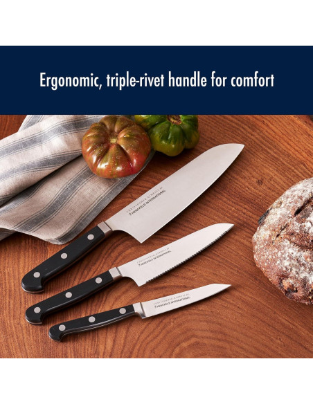Set de Cuchillos de Cocina HENCKELS Classic 3 Piezas Acero Inoxidable Set de Cuchillos de Cocina HENCKELS Classic 3 Piezas Acero Inoxidable