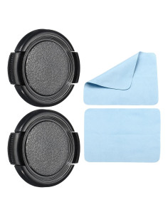 Tapa de Lente PATIKIL 37mm con Pinzas Laterales y Paño
