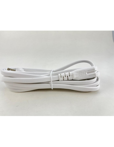Cable de Alimentación OMNIHIL 2.44m Blanco Compatible Polk Audio