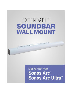 Soporte de pared SANUS para barra de sonido Sonos Arc - Ajustable 12.7 cm 2