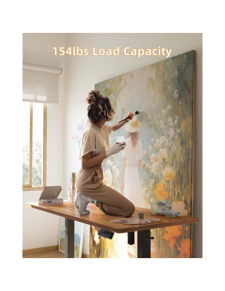 Escritorio de pie eléctrico YIHAYO 121.9x60.9 cm ajustable Escritorio de pie eléctrico YIHAYO 121.9x60.9 cm ajustable