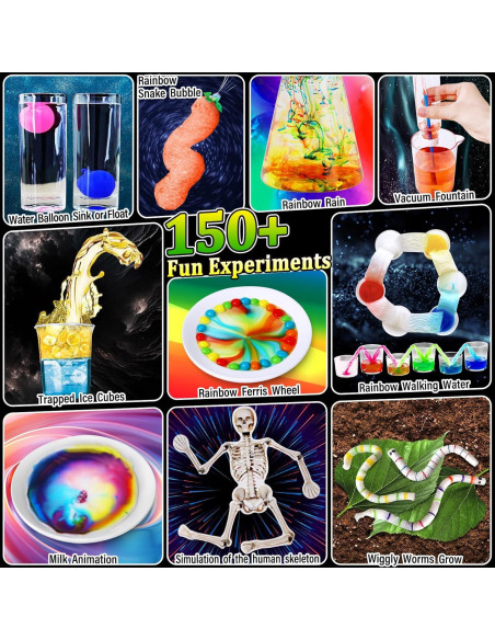 Kit de Ciencia para Niños PATIFEED - 150 Experimentos S.T.E.M. Kit de Ciencia para Niños PATIFEED - 150 Experimentos S.T.E.M.