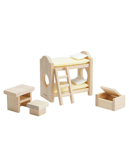 Conjunto de dormitorio en literas PlanToys 5 piezas para niños Conjunto de dormitorio en literas PlanToys 5 piezas para niños
