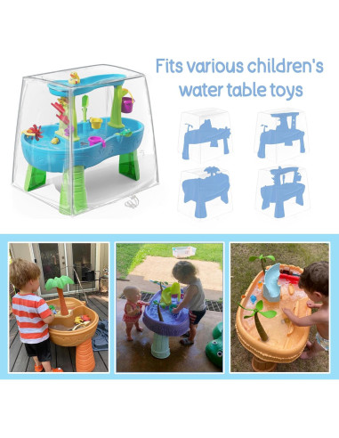 Cubierta de Mesa de Agua Infantil IndigoTempest9 PVC Transparente