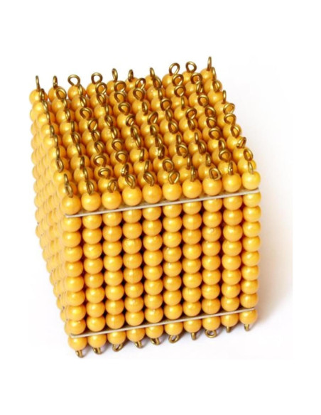 Cubo de Mil Bolas Doradas Elite Montessori - Matemáticas 0.91 kg Cubo de Mil Bolas Doradas Elite Montessori - Matemáticas 0.91 kg