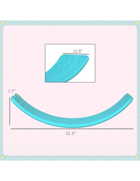 Tabla de Equilibrio Qaba para Niños 32.3" Azul - Juguete Montessori Tabla de Equilibrio Qaba para Niños 32.3" Azul - Juguete Montessori