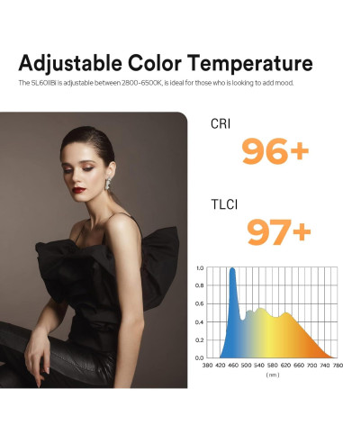 Luz LED Bi-Color Godox SL60IIBi 75W 2800K-6500K 25100Lux