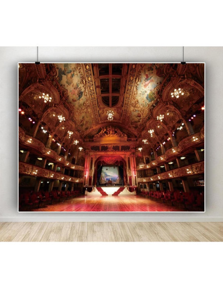 Fondo fotográfico vintage 3x2.5m Caaerttply para teatro Fondo fotográfico vintage 3x2.5m Caaerttply para teatro