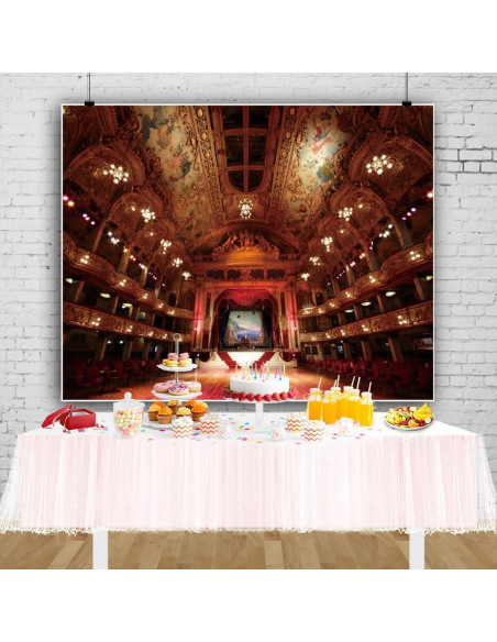 Fondo fotográfico vintage 3x2.5m Caaerttply para teatro Fondo fotográfico vintage 3x2.5m Caaerttply para teatro