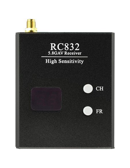 Receptor de Audio y Video Inalámbrico Wolfwhoop WR832 5.8GHz 40CH Receptor de Audio y Video Inalámbrico Wolfwhoop WR832 5.8GHz 40CH