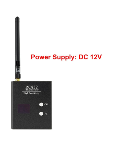 Receptor de Audio y Video Inalámbrico Wolfwhoop WR832 5.8GHz 40CH Receptor de Audio y Video Inalámbrico Wolfwhoop WR832 5.8GHz 40CH