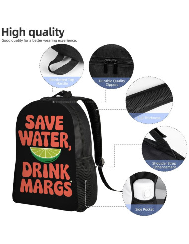 Mochila Impermeable Unisex Genérico 14L para Laptop 15"