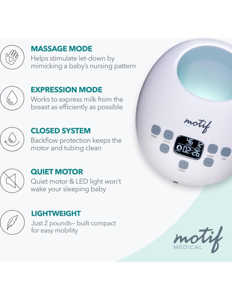 Bomba Eléctrica Doble Motif Medical Luna para Lactancia Bomba Eléctrica Doble Motif Medical Luna para Lactancia