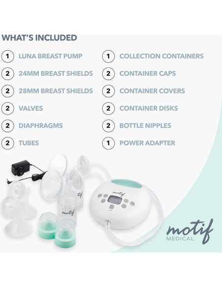 Bomba Eléctrica Doble Motif Medical Luna para Lactancia Bomba Eléctrica Doble Motif Medical Luna para Lactancia
