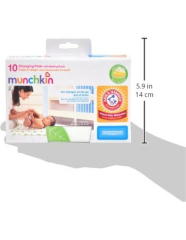Almohadillas Desechables para Cambios Munchkin 10 Unidades