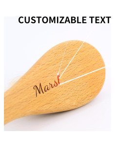 Juego de Cepillos de Pelo de Madera Personalizados - Alice 2