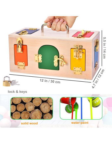 Cubo de Actividades MICKYU Montessori para Niños 2-4 Años